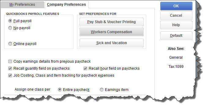 quickbooks desktop payroll payroll items